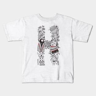 Letter H (Buu&Luu Alphabet) Kids T-Shirt